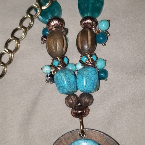 Bubblegum with Shimmering Blue Dichroic Glass Jewelry Set